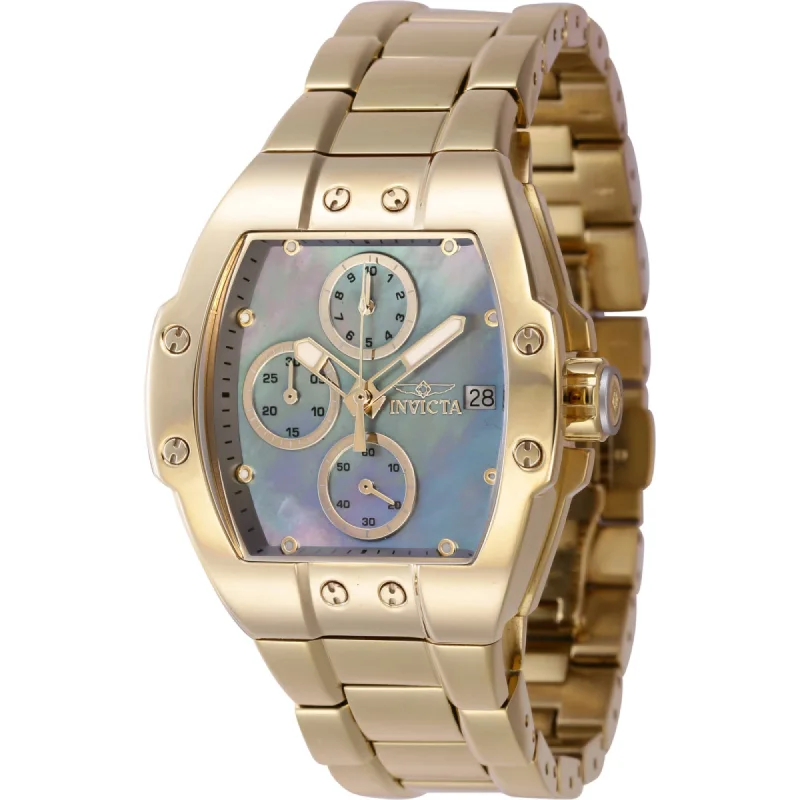 Invicta Women's Watch - S1 Rally Mother of Pearl Dial Yellow Gold Bracelet | 45770