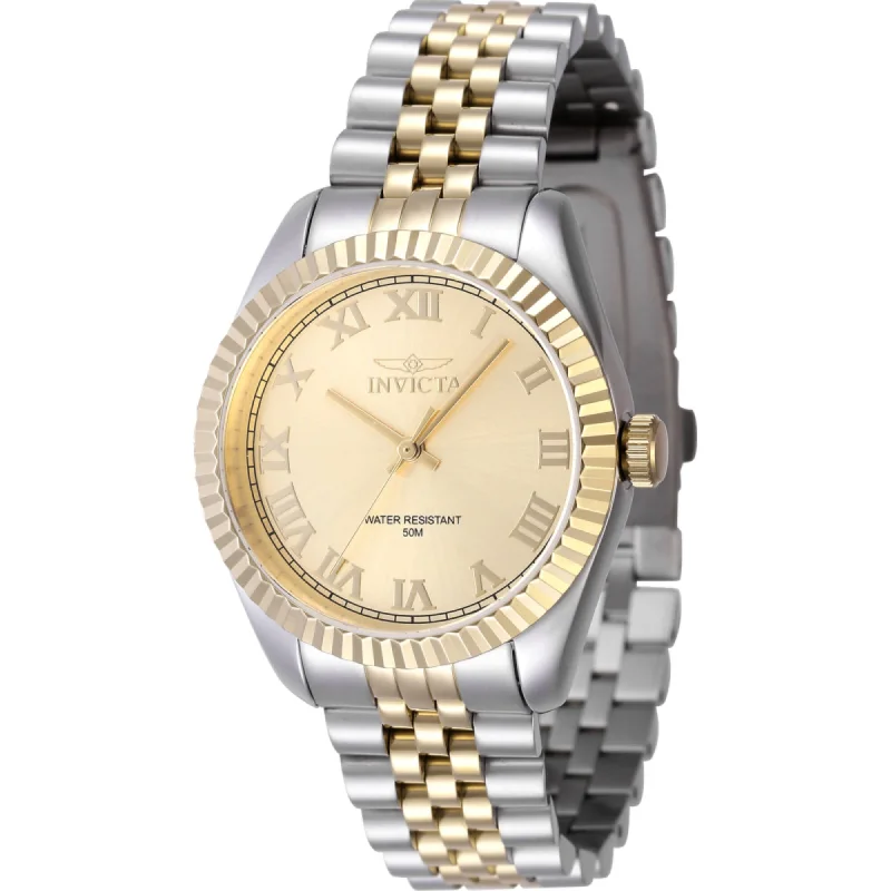 Invicta Women's Watch - Specialty Gold Dial Two Tone Steel Bracelet Quartz | 47416