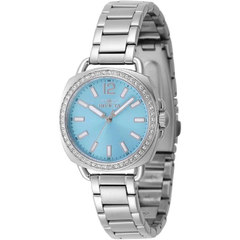 Invicta Women's Watch - Wildflower Crystal Bezel Light Blue Dial Bracelet | 47327