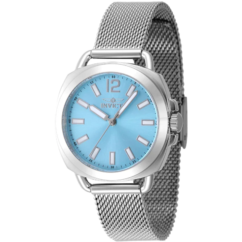 Invicta Women's Watch - Wildflower Cushion Light Blue Dial Mesh Bracelet | 47323