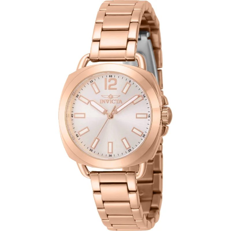 Invicta Women's Watch - Wildflower Quartz Silver Tone Dial Rose Gold Bracelet | 46347