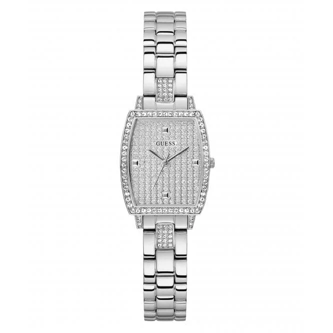 Guess Ladies Brilliant Silver Tone Watch GW0611L1