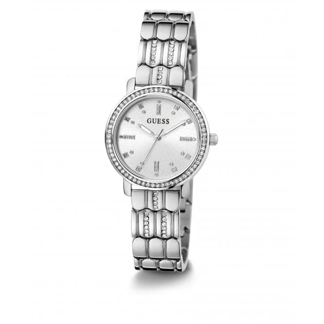 Guess Ladies Hayley Silver Tone Watch GW0612L1