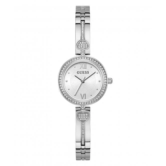 Guess Ladies Lovey Silver Tone Watch GW0655L1