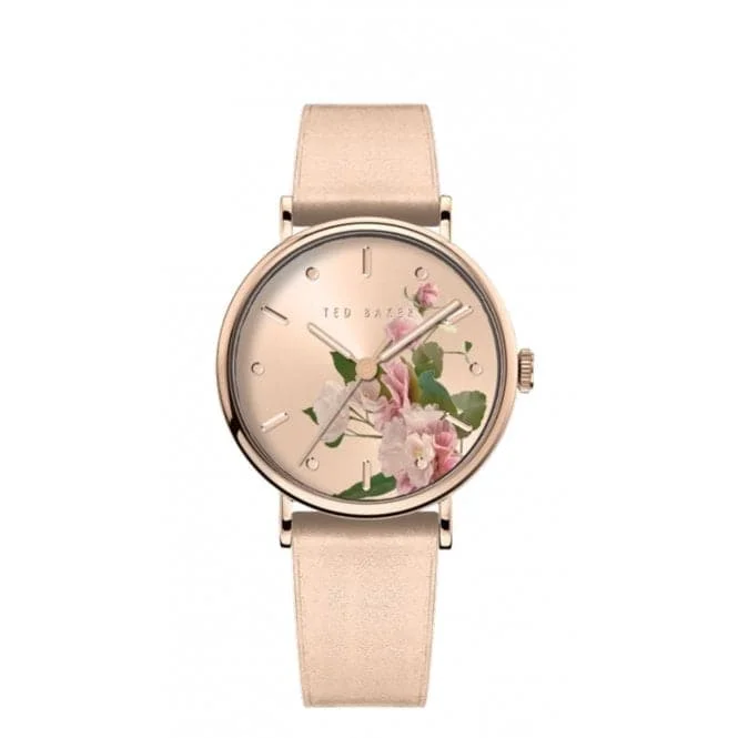 Ted Baker Ladies Pink Leather Watch BKPPHF307