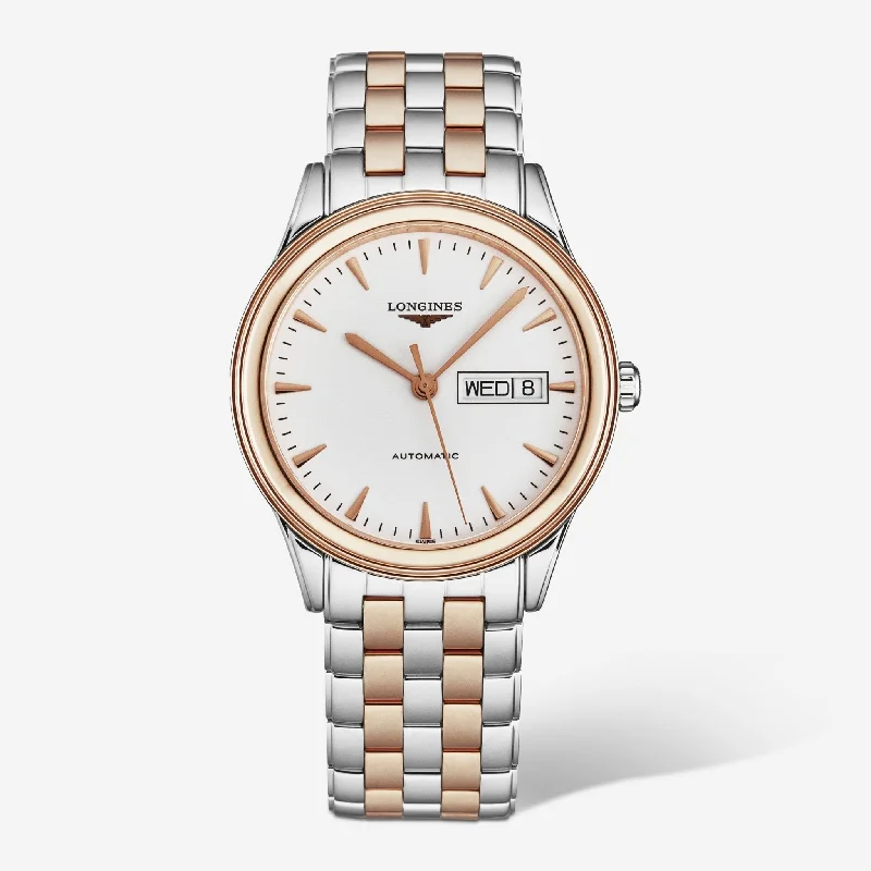 Longines Flagship Stainless Steel & 18K Rose Gold Automatic Men's Watch L48993927