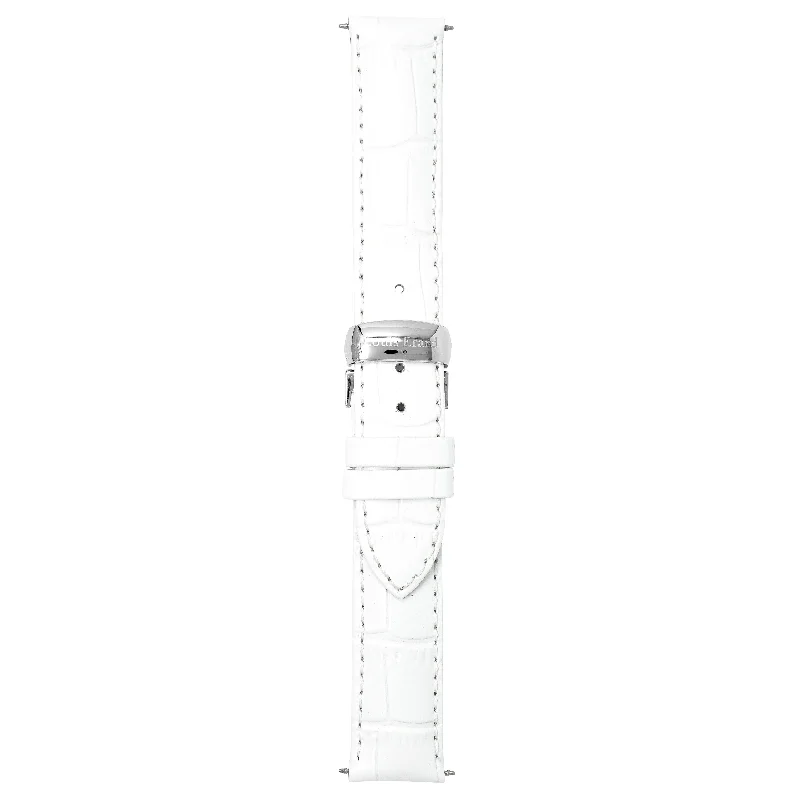 Louis Erard Watch White Alligator Leather Strap