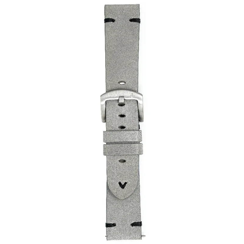 Meccaniche Veneziane Watch Nereide Grey Black Leather Strap