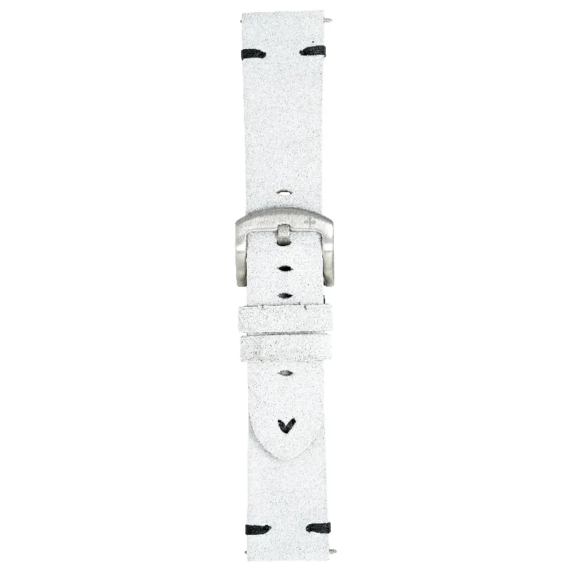 Meccaniche Veneziane Watch Nereide White Black Leather Strap