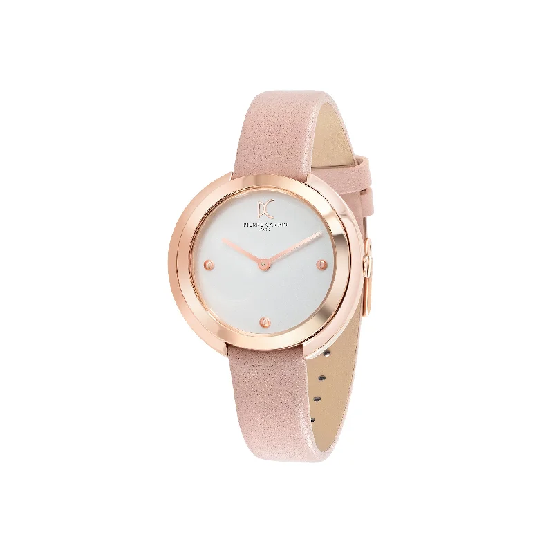 Montmartre Rose Gold Watch with Pink Leather Strap