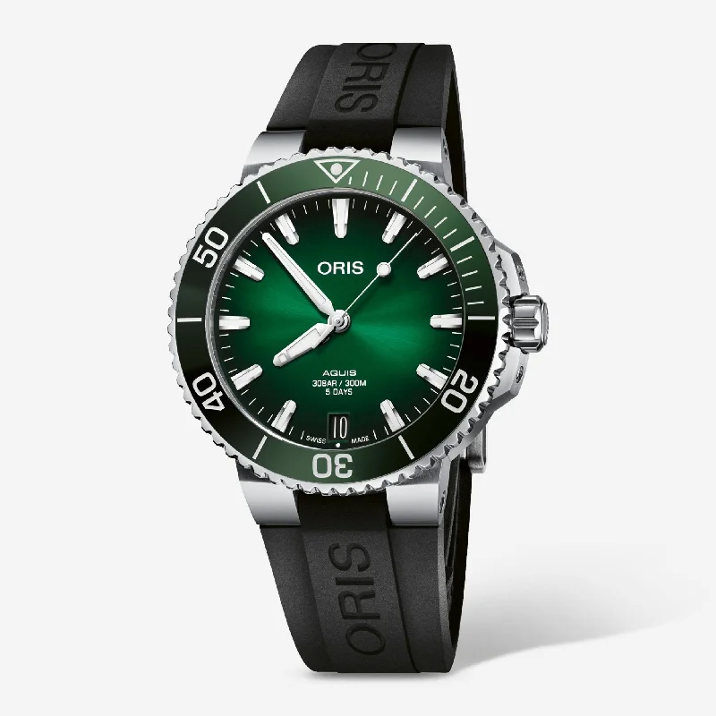 Oris Aquis Date Green Dial Automatic Men's Watch 0140077694157-0742274FC