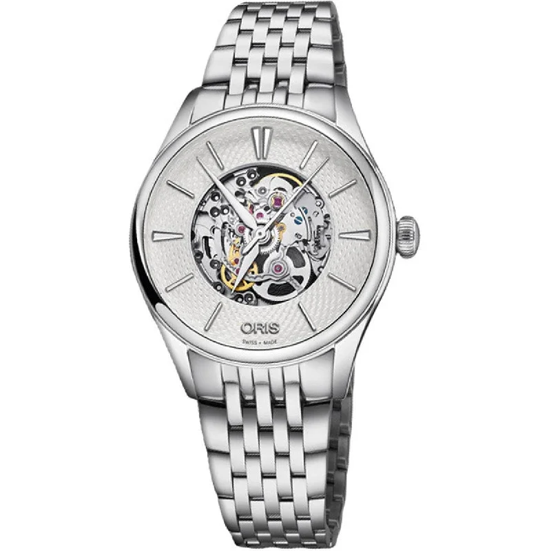 Oris Women's Automatic Watch - Artelier Silver Steel Bracelet | 01 560 7724 4051MB