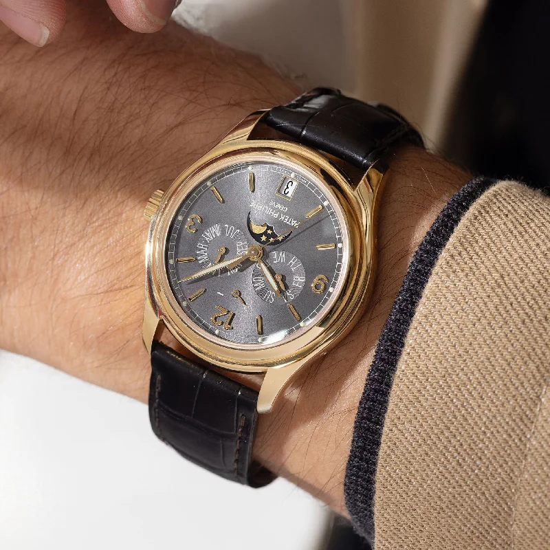 Patek Philippe Annual Calendar / Moon Phase in 18k Yellow Gold Ref. 5146J with Original Box