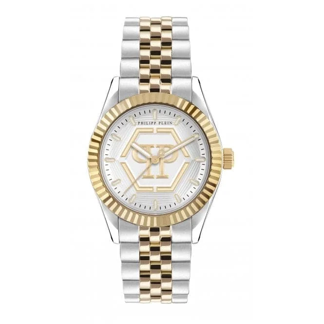 Philipp Plein Ladies Street Couture Date Superlative Gold Watch PW2BA0323