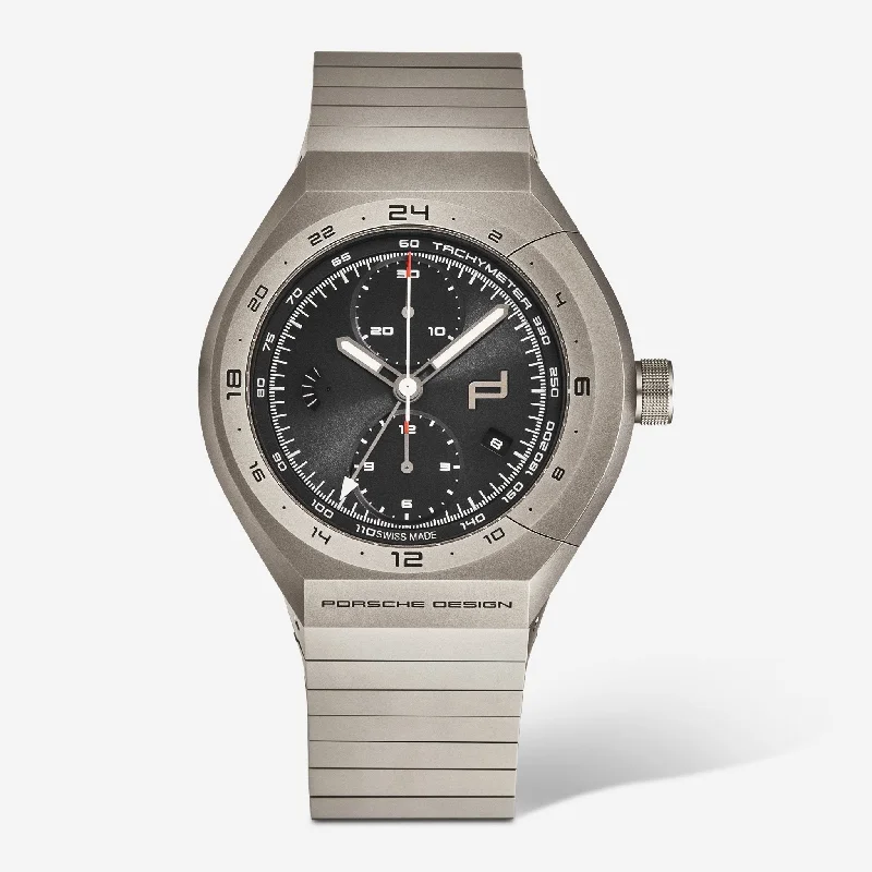 Porsche Monobloc Actuator GMT Chronograph Titanium Men's Automatic Watch 6030.6.02.001.02.5