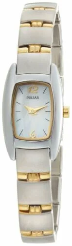 Pulsar Womens PJ5107 Two-Tone Quartz Bangle Wrist Watch