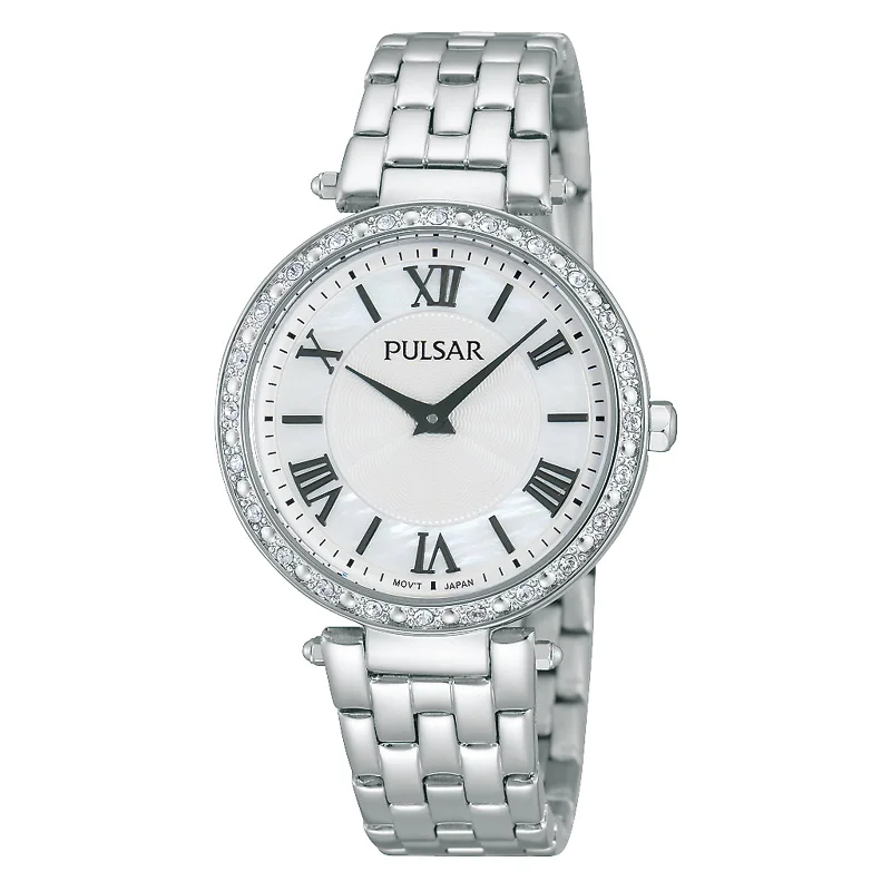 Pulsar Women's PM2125 Analog Display Japanese Quartz Silver Watch