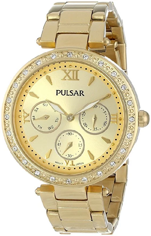 Pulsar Women's PP6106 Analog Display Japanese Quartz Gold Watch