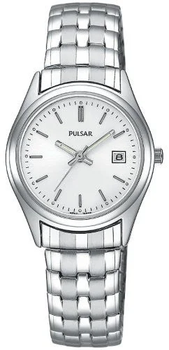 Pulsar Women's PXT585 Expansion Silver-Tone Watch