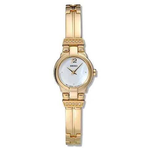 Seiko Women's SUJD38 Gold-Tone Diamond Watch