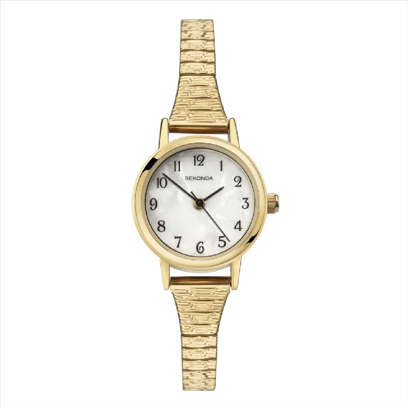 Sekonda Watch Gold Colour Expander White Dial