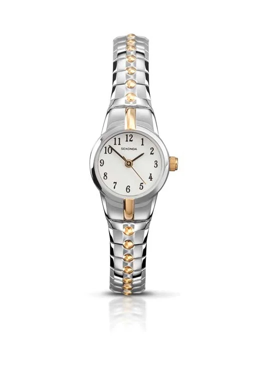 Sekonda Watch Two Tone White Dial