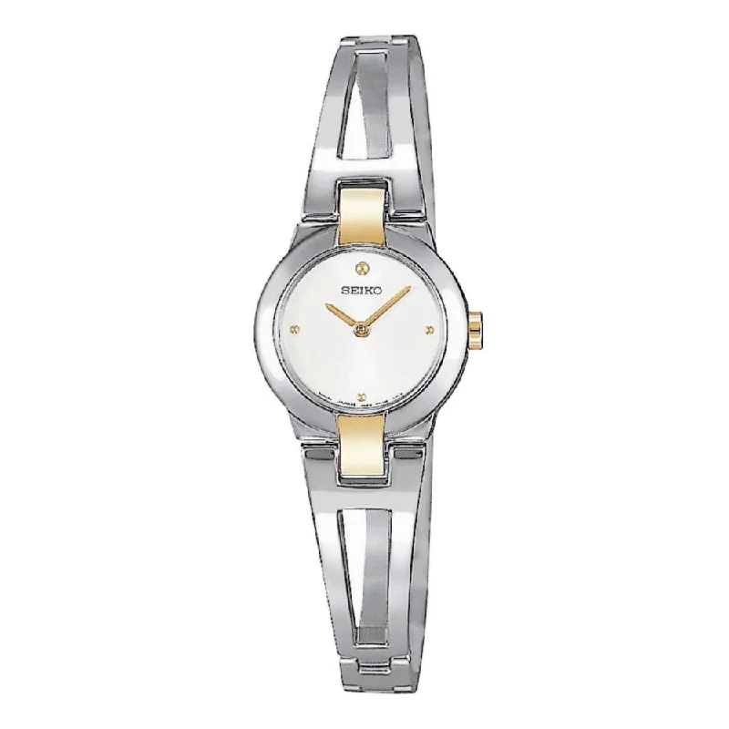 Seiko Women's SUJ704 Dress Two-Tone Bangle Watch