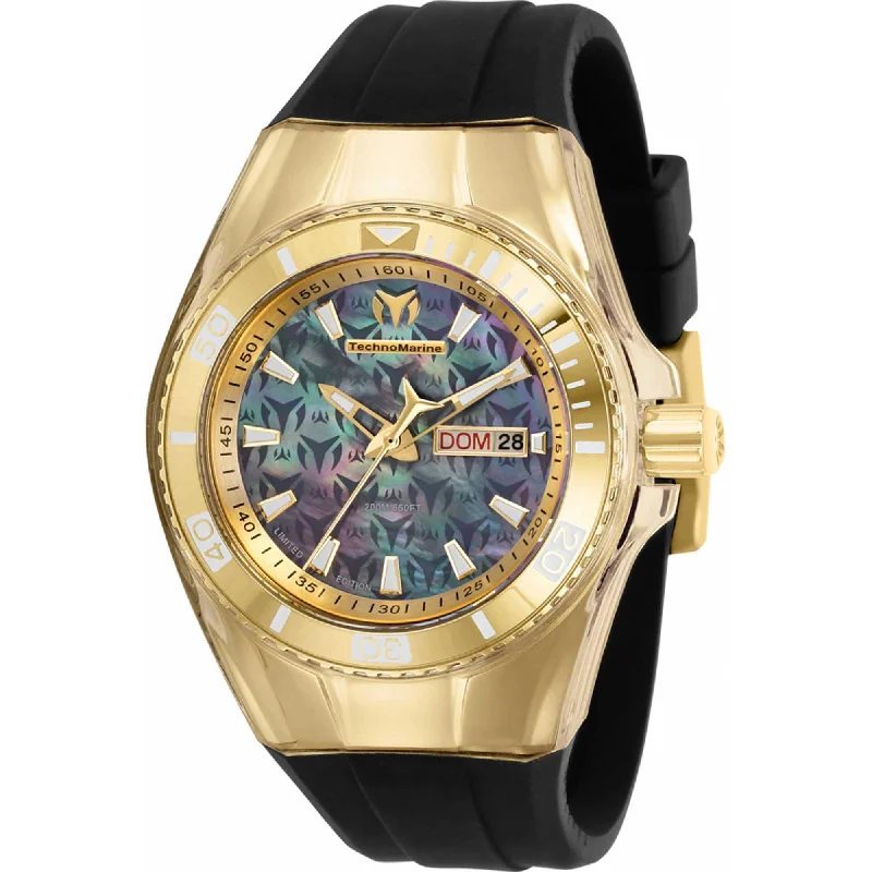 Technomarine Women's Quartz Watch - Cruise Monogram Day-Date Rubber Strap | TM-115325