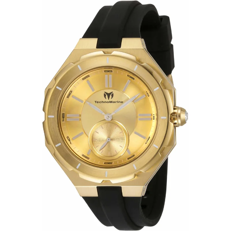 Technomarine Women's Quartz Watch - Cruise Sea Lady Gold Tone Dial Strap | TM-120038