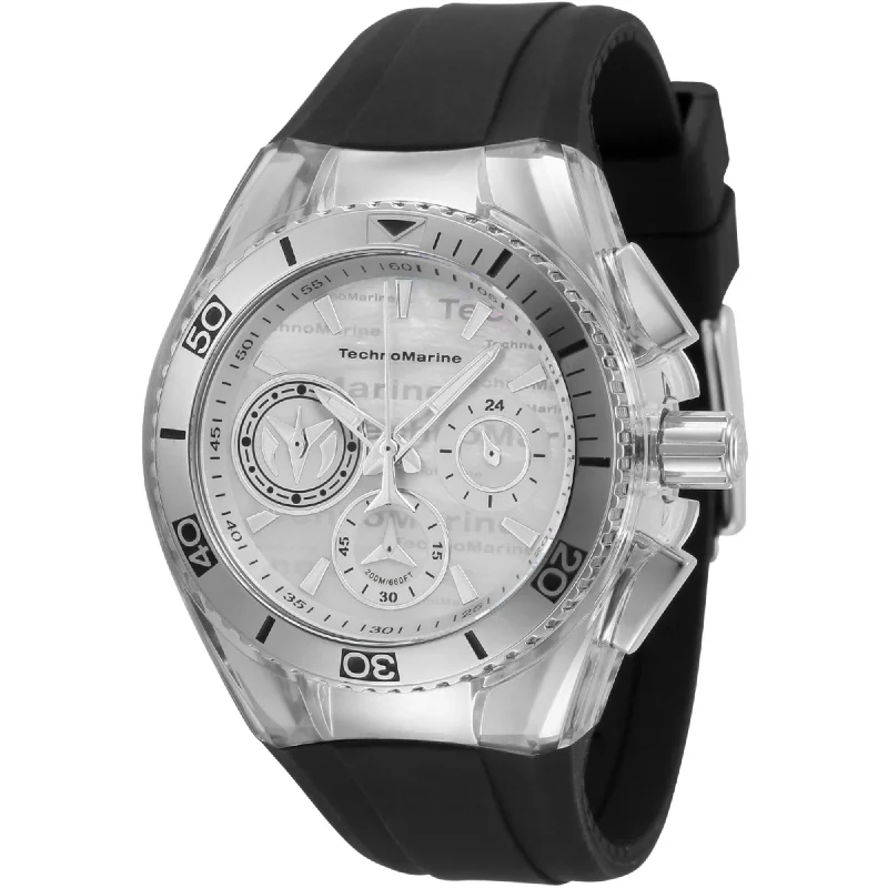 Technomarine Women's Watch - Cruise California Chronograph Black Strap | TM-120027