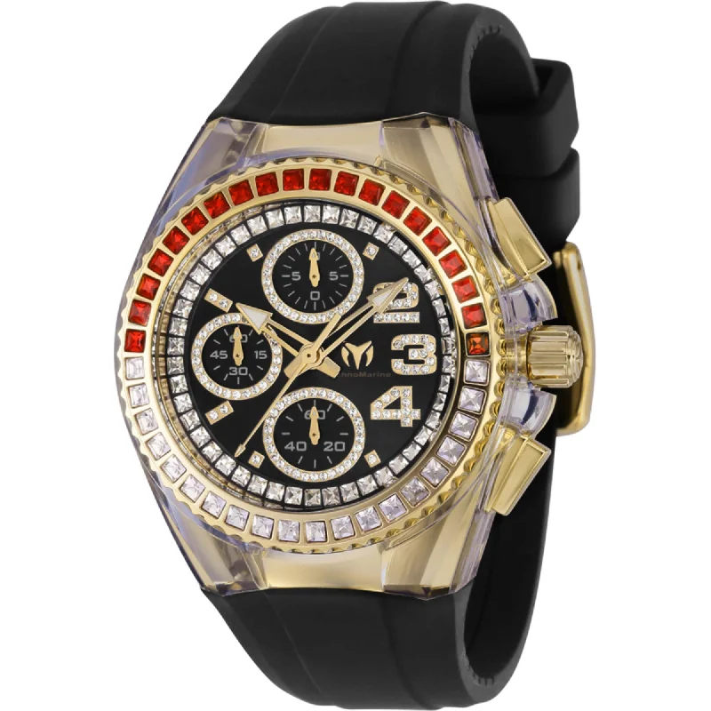 Technomarine Women's Watch - Cruise Glitz Red/White Crystal Bezel Strap | TM-121050