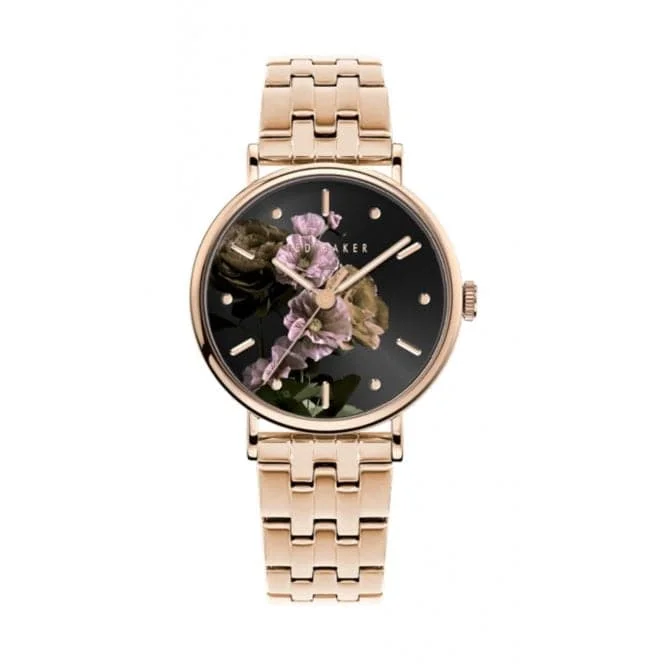 Ted Baker Ladies Rose Gold-Tone Stainless Steel Watch BKPPHF306