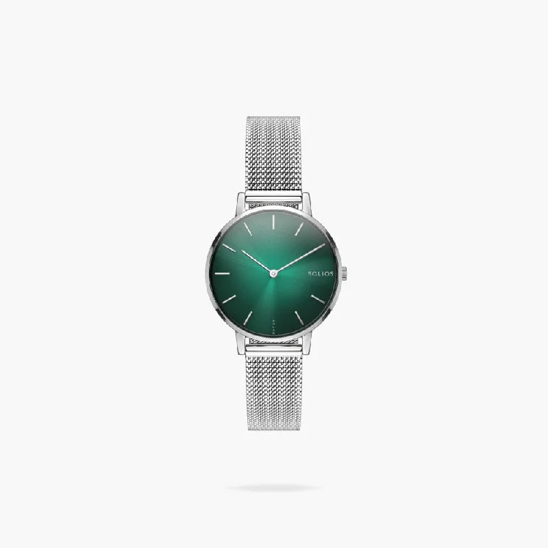 The Rainforest Mini | Green Dial - Silver Case