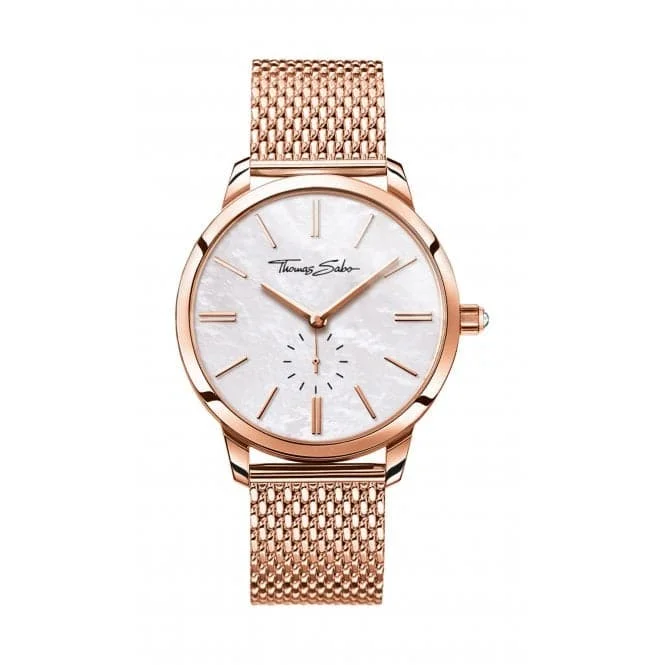 Thomas Sabo Glam Spirit Stainless Steel Rose Gold Watch WA0303-265-213