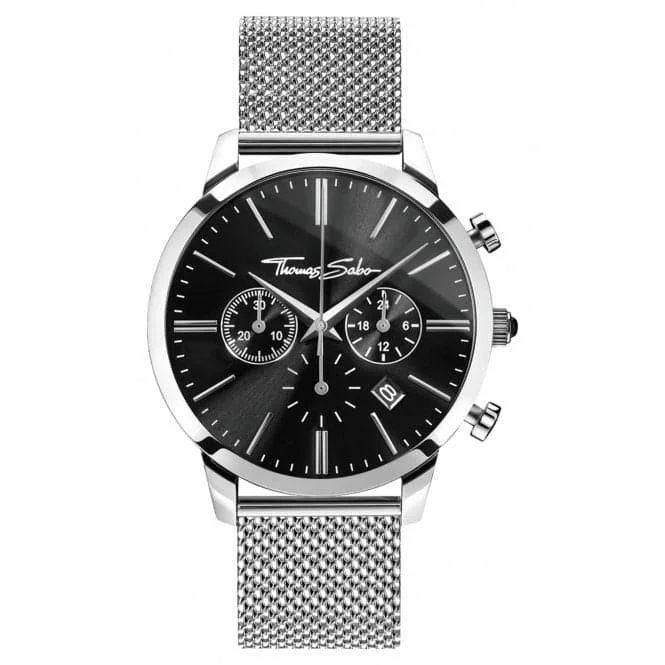 Thomas Sabo Rebel At Heart Chronograph Black Watch WA0245-201-203