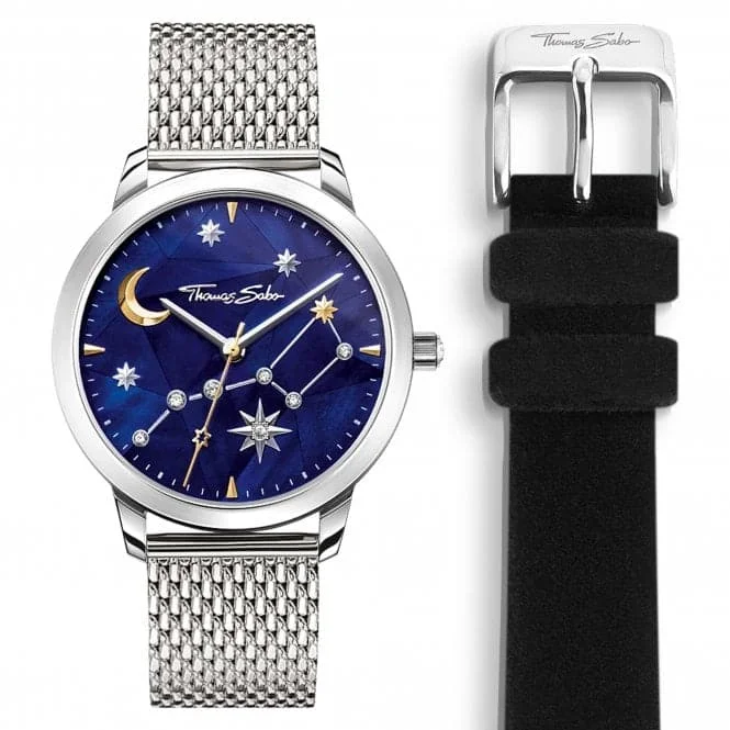 Thomas Sabo Spirit Cosmos Starry Sky Silver Watch SET_ WA0372-217-209