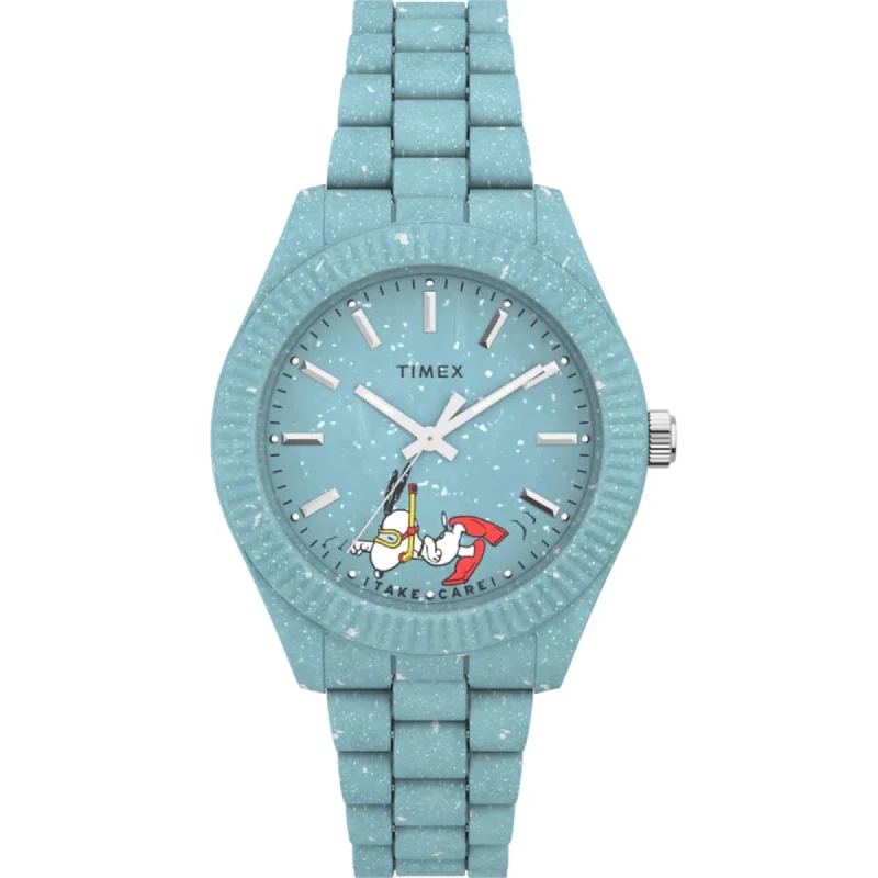 Timex Women's Watch - Waterbury Legacy Ocean Peanuts Blue Bracelet | TW2V53200JR