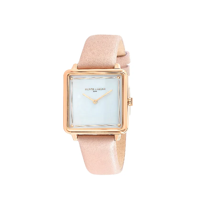 Vendôme Rose Gold Watch with Pink Leather Strap