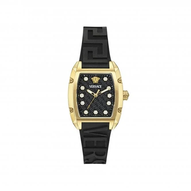 Versace Dominus Black Guilloch Sapphire Watch VE8K00624