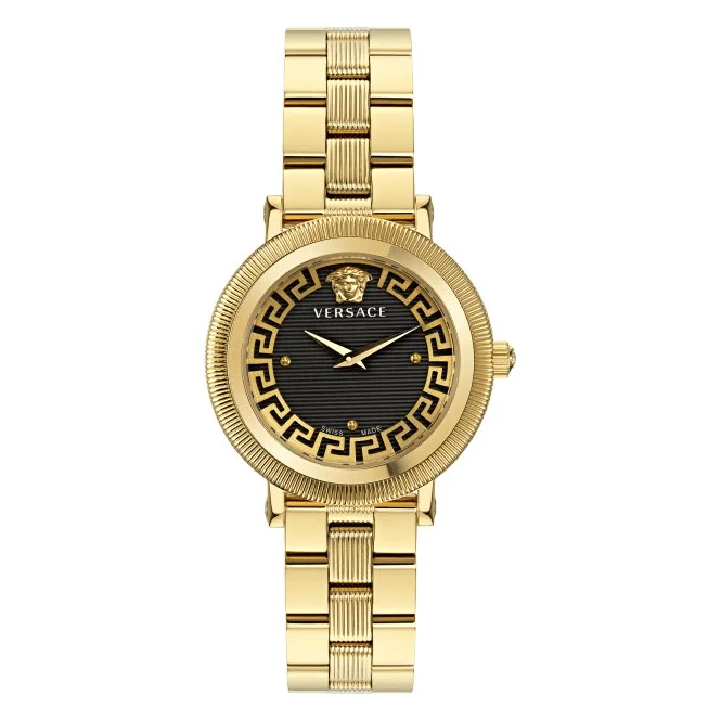 Versace Ladies Coin Edge Gold-Tone Watch VE7F00623