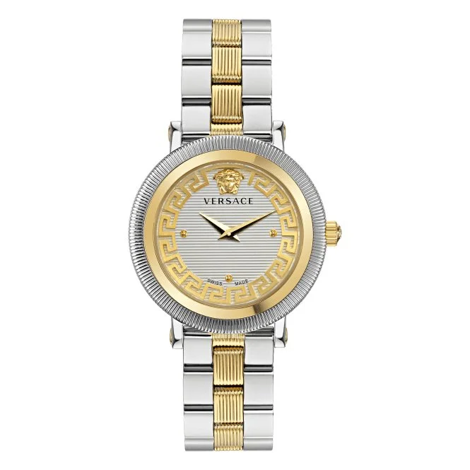 Versace Ladies Coin Edge Stainless Steel Watch VE7F00423