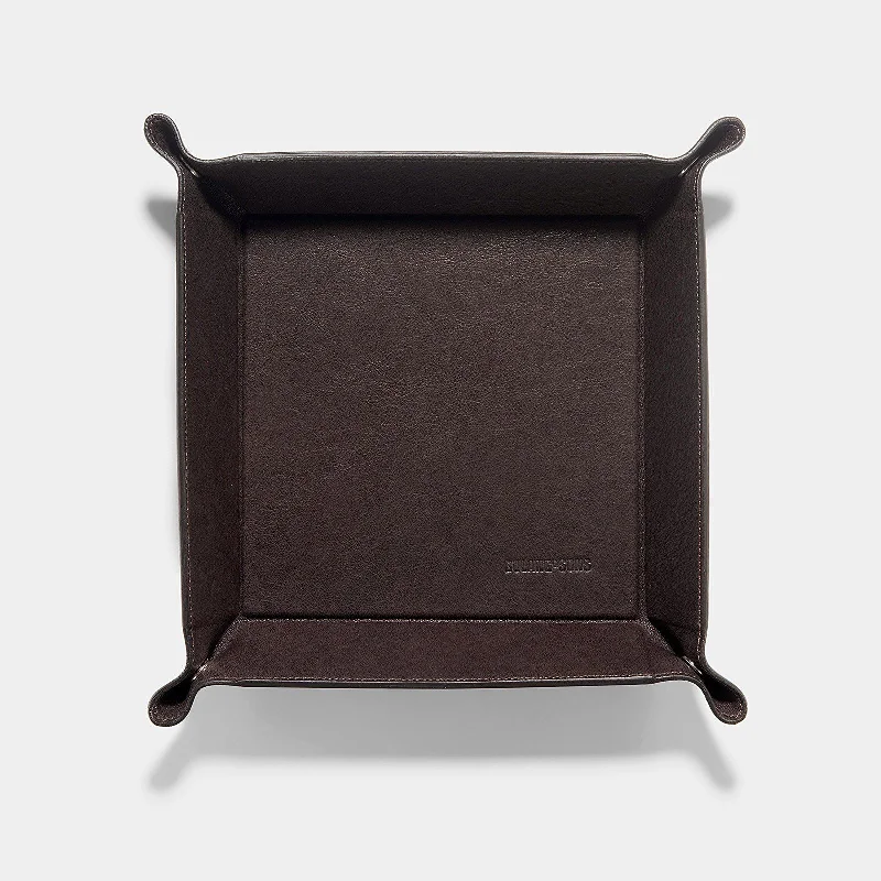 Washed Brown Big Leather Valet Tray