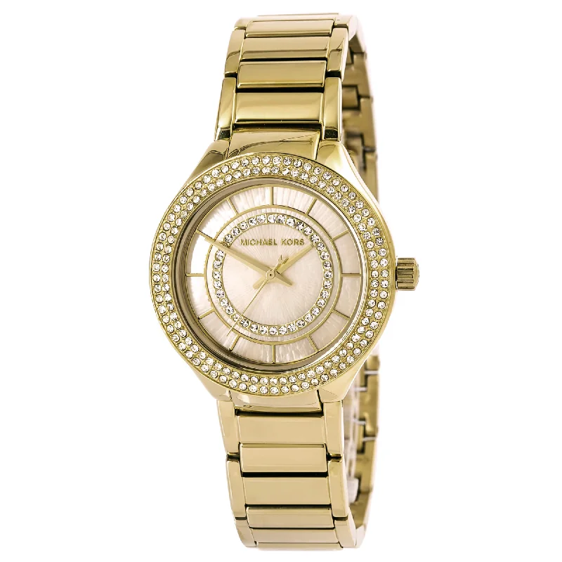 Michael Kors MK3801 Mini Kerry Womens MOP Dial Crystal Watch