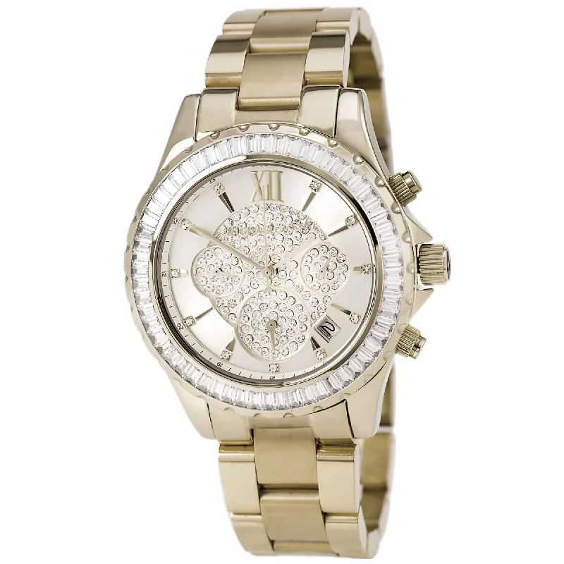 Michael Kors Women's Yellow Gold Steel Bracelet Watch - Madison Quartz | MK5810